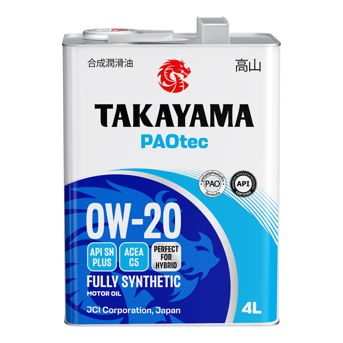 TAKAYAMA PAOtec SAE 0W-20 ACEA C5 API SN plus